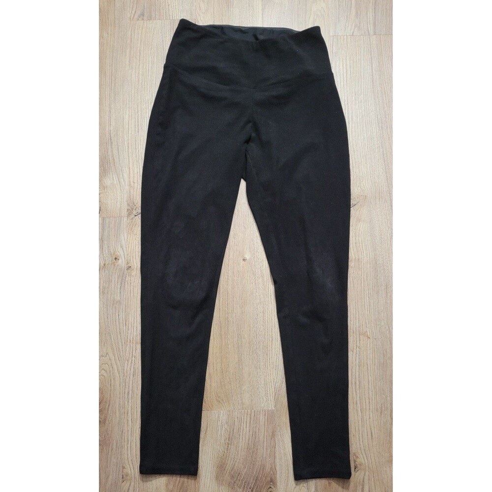Ruby Ribbon Mink Pointe Velvet leggings Black Size Medium Basic Ankle